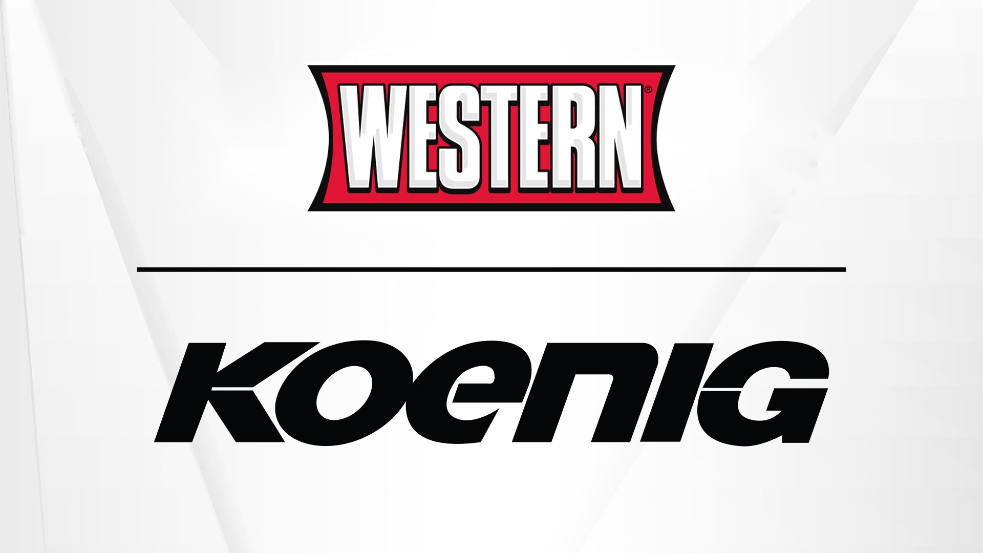 Western and Koenig Equipment logos