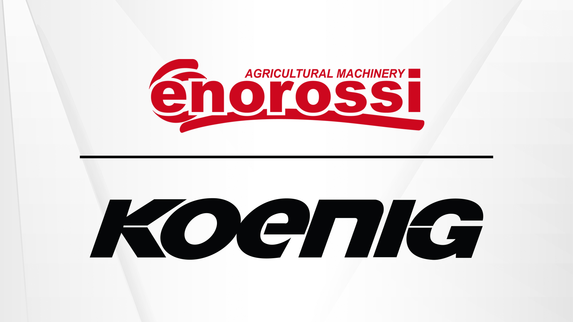 Enorossi and Koenig Equipment logos