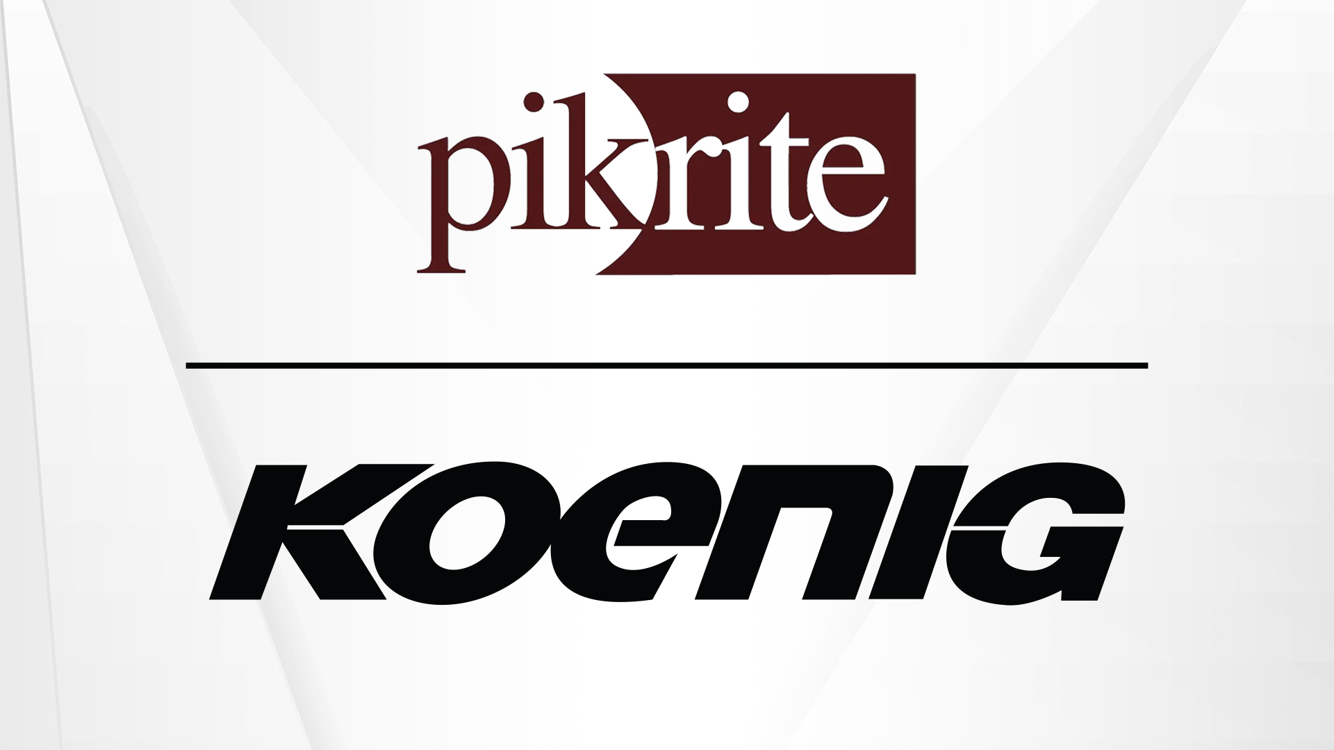 Pik Rite and Koenig Equipment logos