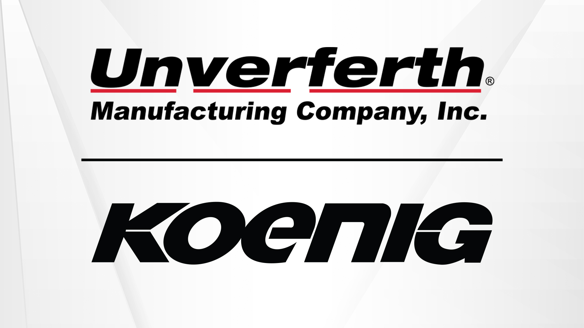 Unverferth and Koenig Equipment logos