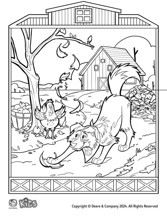 Fall on the Farm printable from John Deere