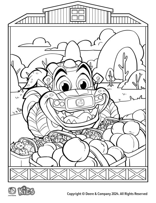 Veggie Harvest printable from John Deere