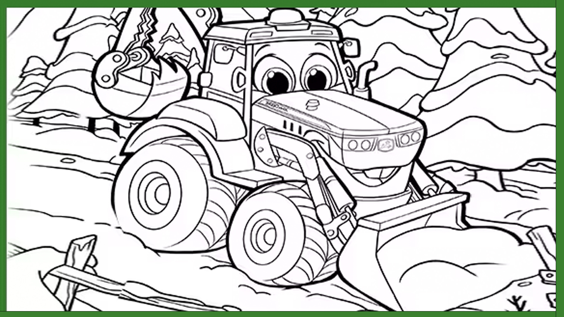 Coloring Pages for Kids Deere