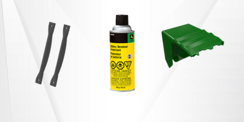 battery accessories such as corrosion resistance spray and covers available through Koenig Equipment