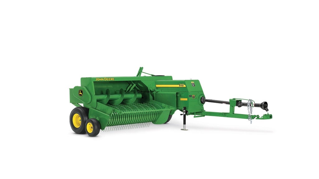 Studio image of 348 small square baler