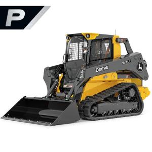 333 P-Tier Compact Track Loader with white background.